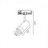 Reflektor szynowy LED NEXTRACK VISION 30W 3CCT 30-60° czarny Kobi Pro